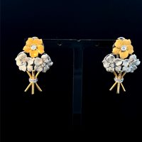 Boucles d'oreilles Cianfrone Gioielli Femme in Or Diamante 0.16 Ct OROR-69-198 - OROR-69-198